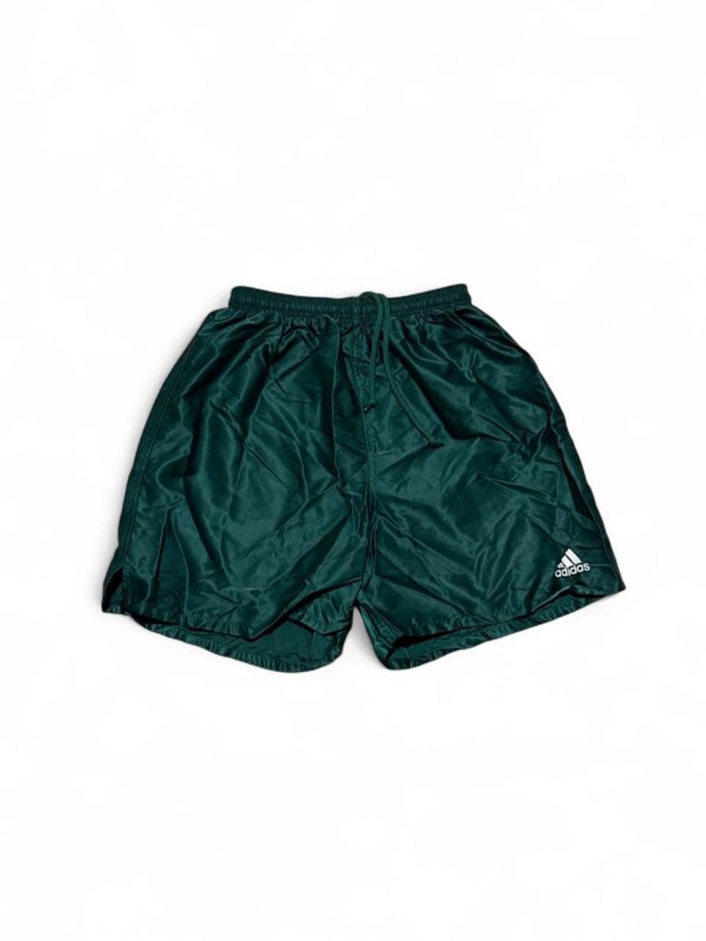 Vintage Adidas Nylon Shorts Size S Green Sprinter Glanz Soccer Workout Running